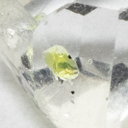 Besonderheit: Herkimer "Diamant" mit Wassereinschluss und Luftblase, 0.78 Ct