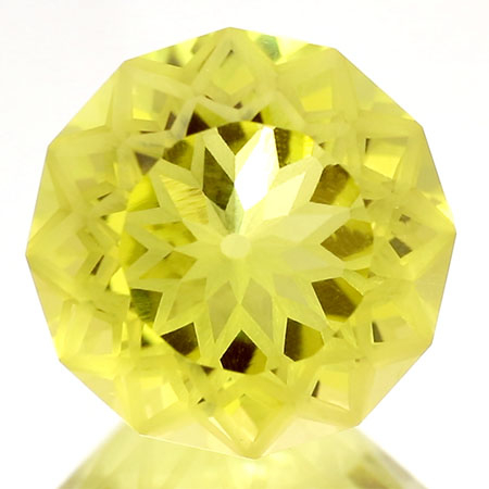 Lemon-Citrin im Fantasy-Cut, 15mm