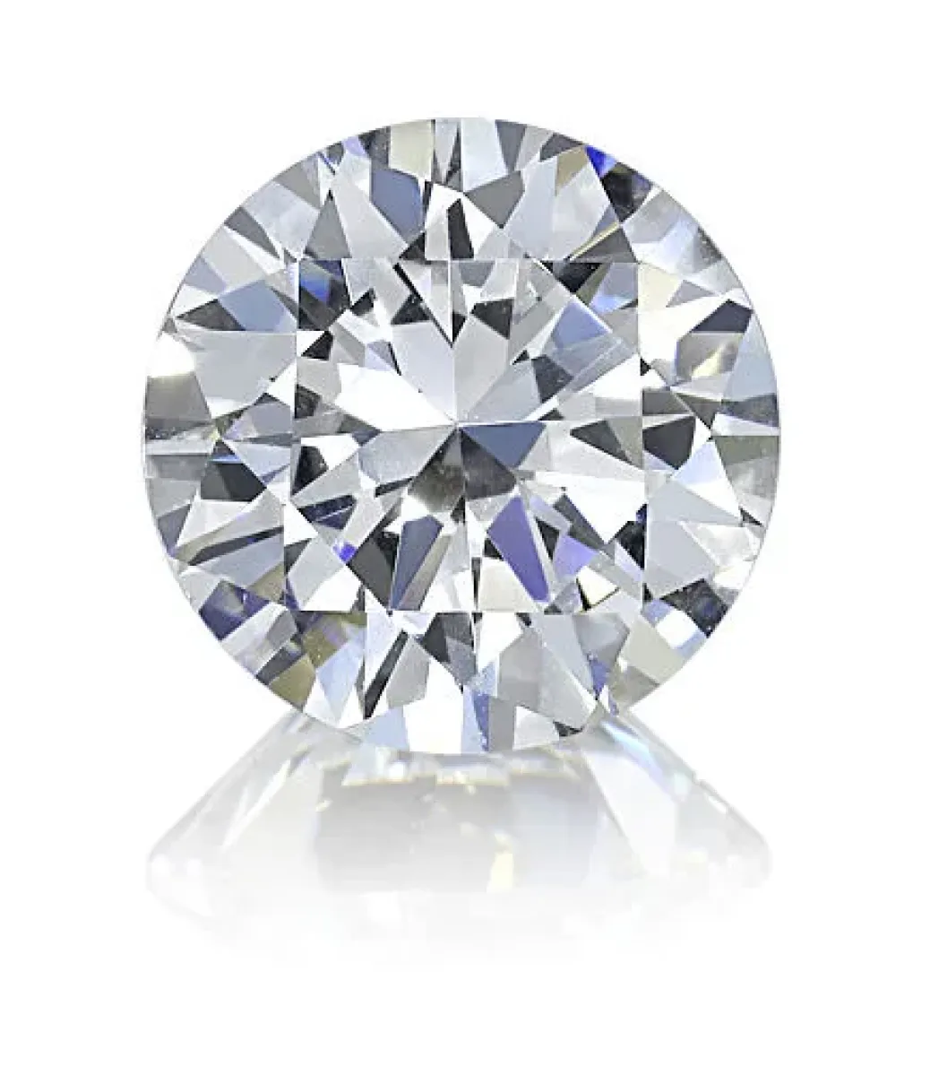 Weisser Zirkonia 10 mm im Brillantschliff - diamant weiss