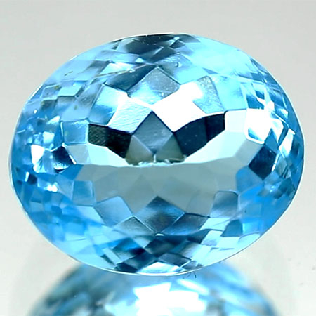 Topas in Swiss Blue mit 9.71 Ct