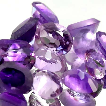 18.15 Ct Amethyste, teilgeschliffen