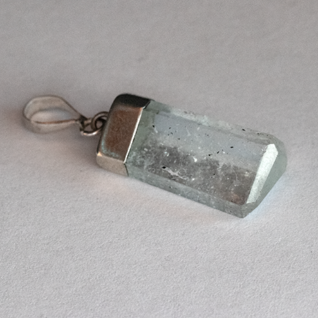 Aquamarinanhänger mit ca. 15 Ct in Silber