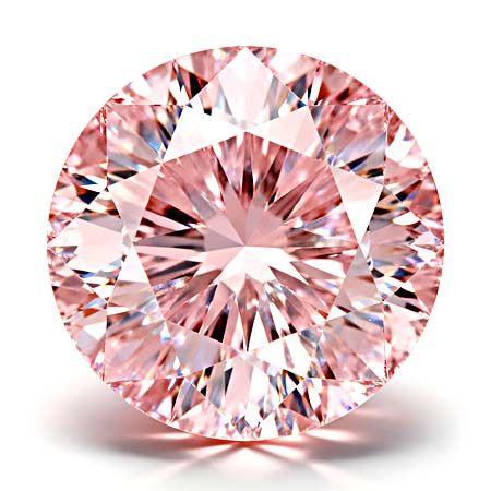 Rarität: Padparadshafarbener Brillant mit 0.17 Ct, VVS