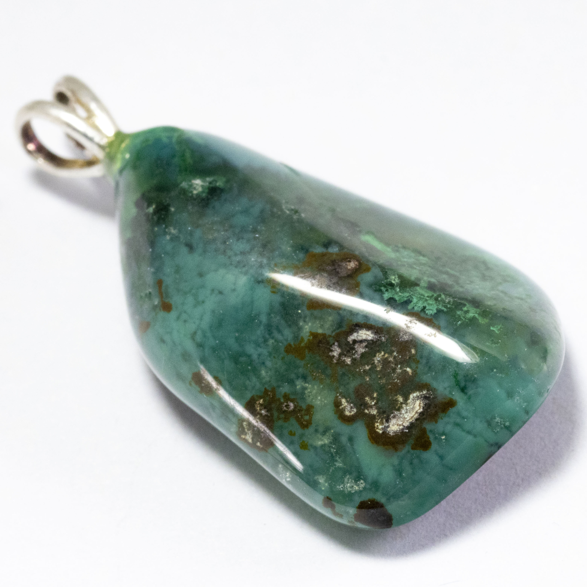 Chrysokoll Anhänger mit 24.19 Ct