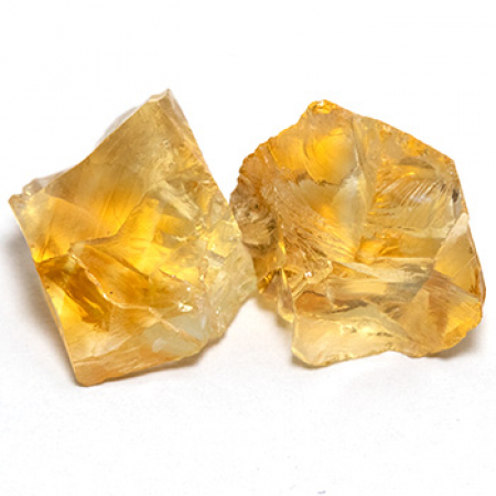 2 Citrin Kristalle mit 21.68 Ct