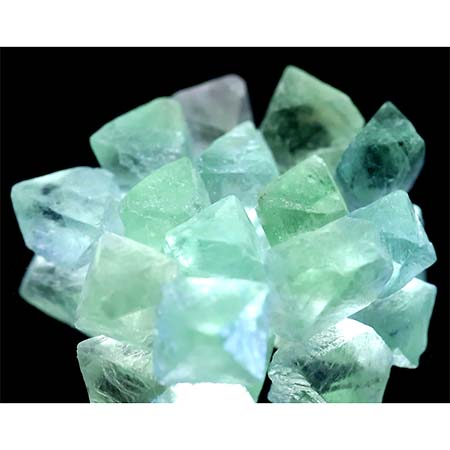 Fluorit Kristalle mit 101.63 Ct