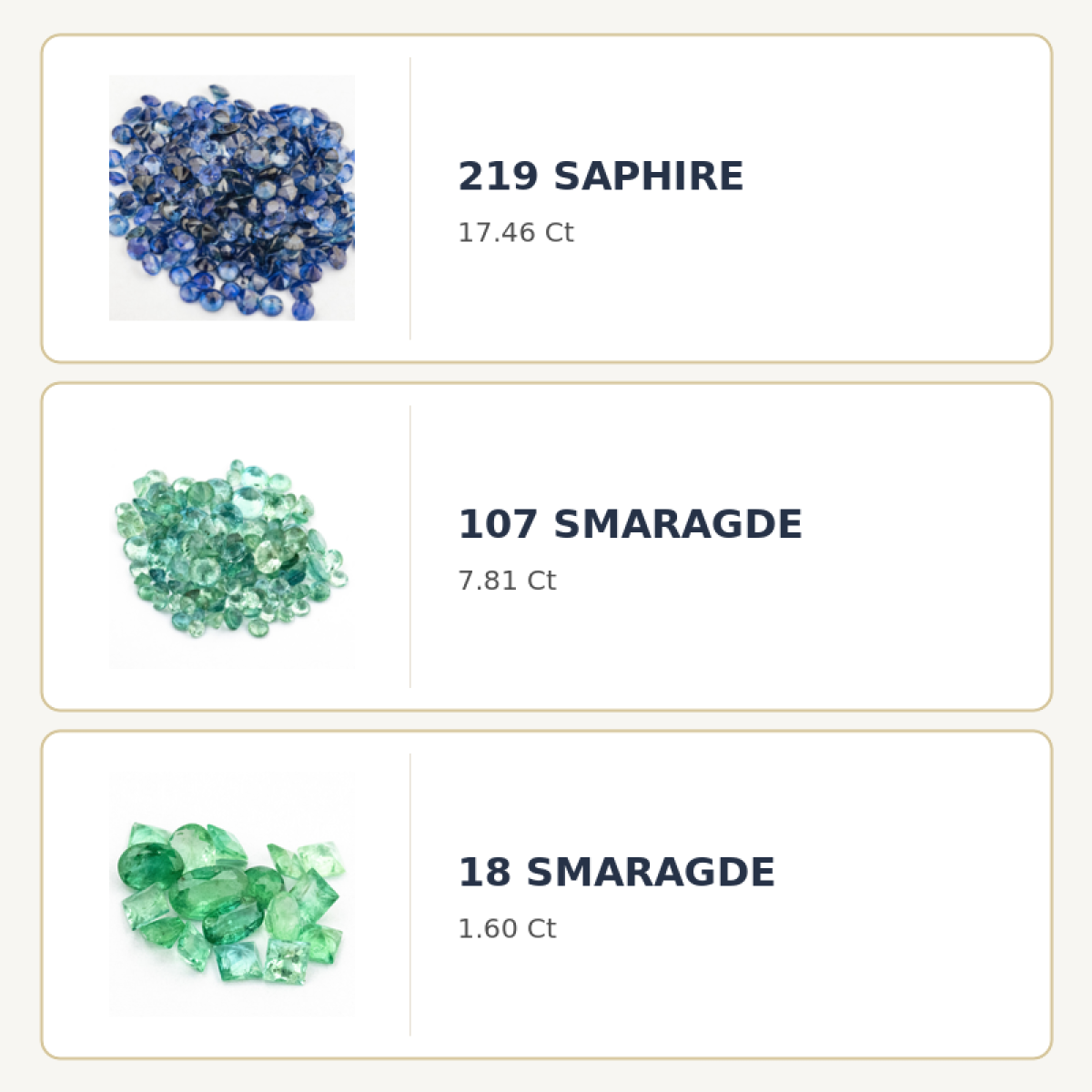 219 Saphire mit 17.46 Ct, unbehandelt - Saphire Ct