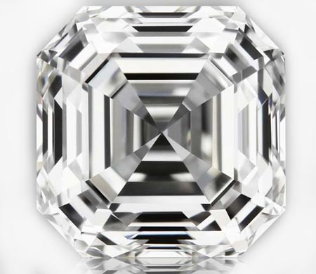 Moissanit mit 4 x 4 mm im Asscher-Schliff, River VVS - IF