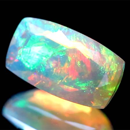 Facettierter Welo-Opal 1.28 Ct, AAA-Qualtität