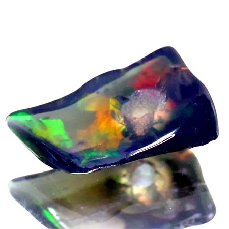 Schwarzer Welo Opal Anhänger mit 1.43 Ct, gebohrt