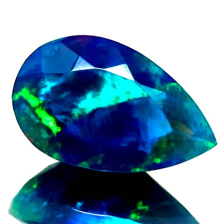 Schwarzer Opal mit 1.70 Ct - facettiert, AAA Qualität