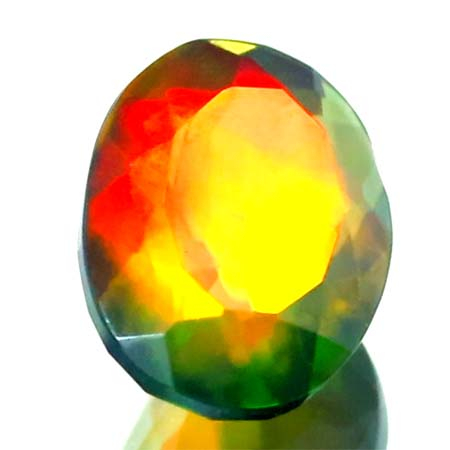 Schwarzer Opal mit 1.73 Ct - facettiert, AAA Qualität