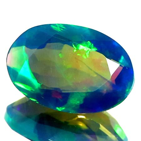 Schwarzer Opal mit 1.85 Ct - facettiert, AAA Qualität