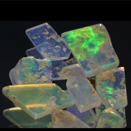 8 Welo Opal Scheiben mit 4.29 Ct, poliert