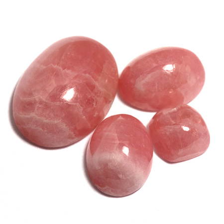 4 Rhodochrosite mit insgesamt 8.36 Ct