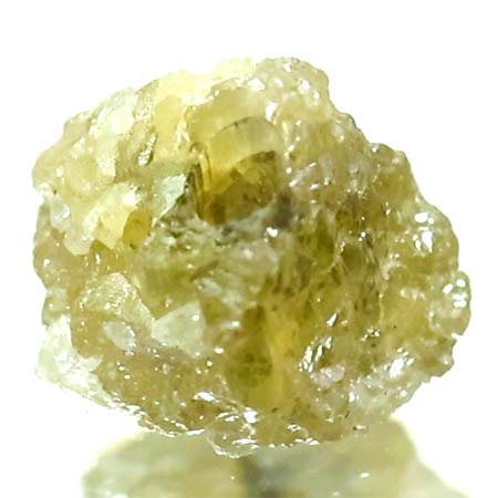 Gelber Rohdiamant 0.93 Ct, gebohrt