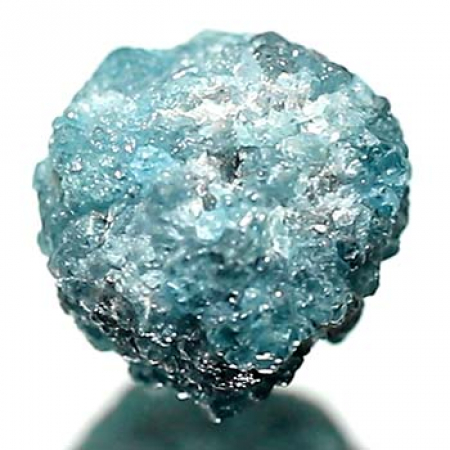 Blauer Rohdiamant mit 3.80 Ct
