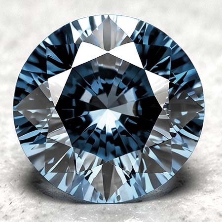 Burma Spinell mit 0.57 Ct Brillantschliff, unbehandelt