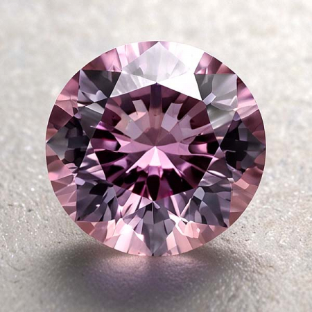 Burma Spinell mit 0.42 Ct Brillantschliff, unbehandelt