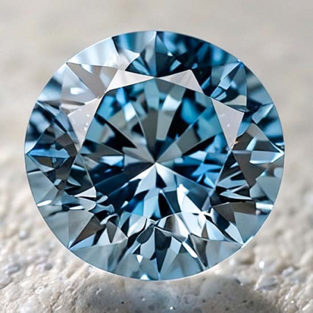 Burma Spinell mit 0.49 Ct Brillantschliff, unbehandelt