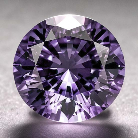 Burma Spinell mit 0.66 Ct Brillantschliff, unbehandelt