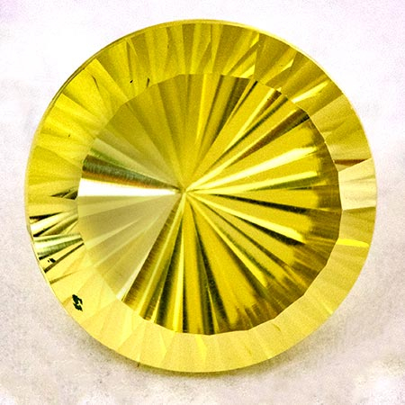 Lemon-Citrin im Sun-Cut, 12 mm