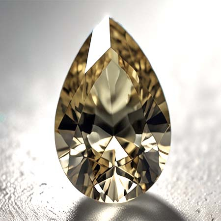 Gelber Tansanit mit 0.38 Ct