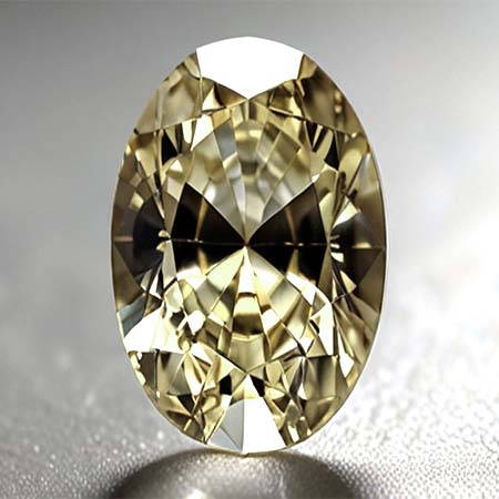 Gelber Tansanit mit 0.43 Ct