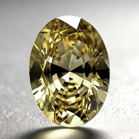Gelber Tansanit mit 0.59 Ct