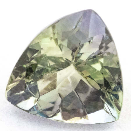 Bicolor Tansanit mit 0.87 Ct, unbehandelt