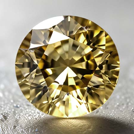 Gelber Tansanit mit 0.93 Ct