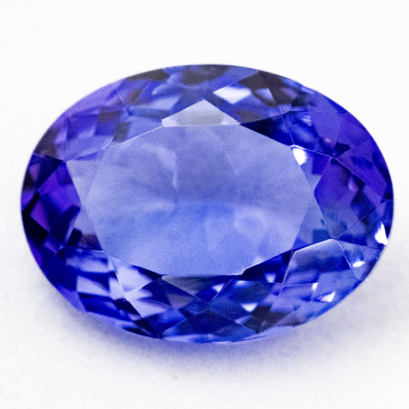 Augenreiner Tansanit mit 2.58 Ct, AA Grade, sehr leicht beschädigt