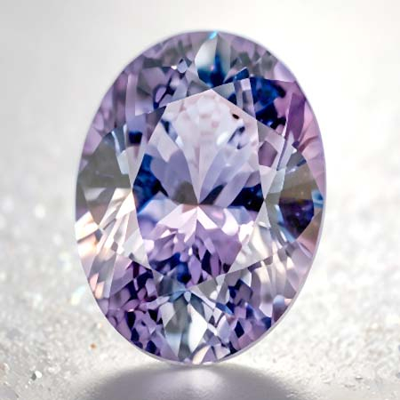 Pinkvioletter Tansanit mit 1.17 Ct