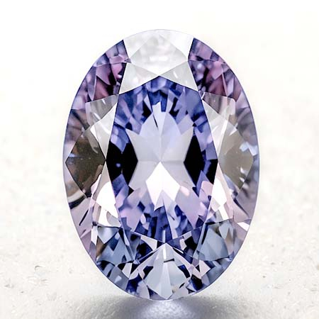 Pastell pinkvioletter Tansanit mit 1.25 Ct