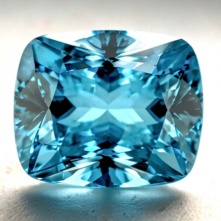 Topas in Sky Blue 10 x 8 mm, ca. 3.5 Ct