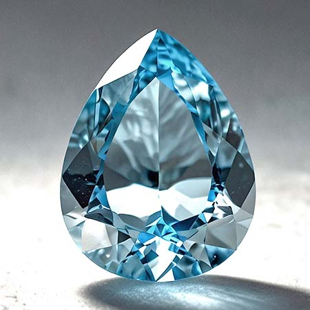 Topas in Sky Blue 6 x 4 mm, ca. 0.45 Ct