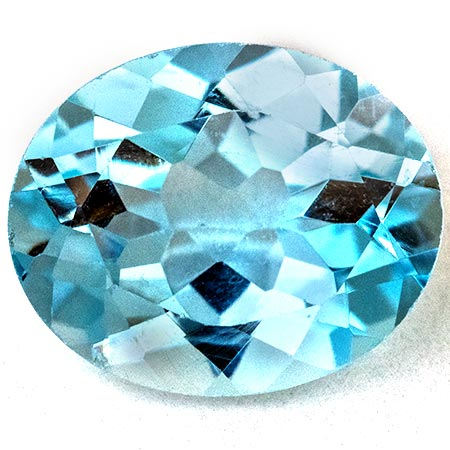 Topas in Sky Blue 10 x 8 mm, ca. 2.8 Ct