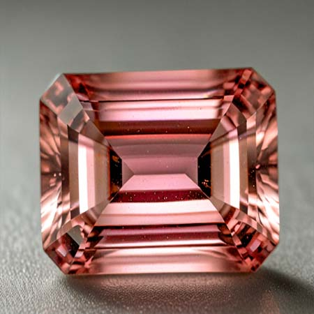 Pinkorange Turmalin mit 0.65 Ct