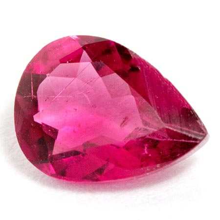 Pink Turmalin mit 6x4mm, Tropfenschliff