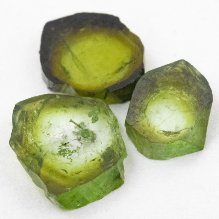 3 Polierte Multicolor Turmalinscheiben mit 1.86 Ct