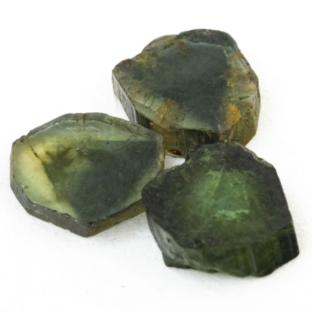 3 Polierte Multicolor Turmalinscheiben mit 2.32 Ct