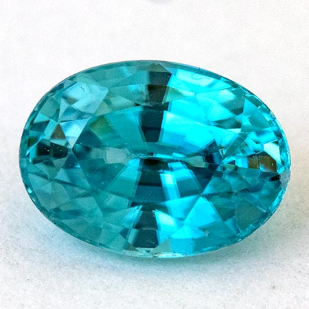 Blaugrüner Zirkon mit 1.27 Ct