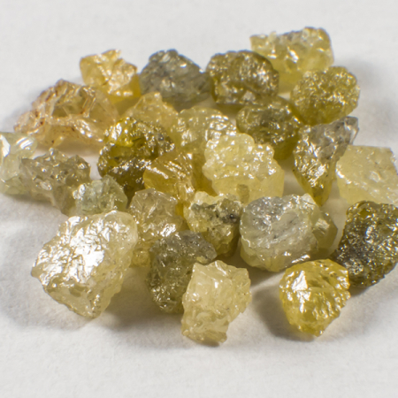 25 Stück Gelbe Rohdiamanten mit 1.71 Ct