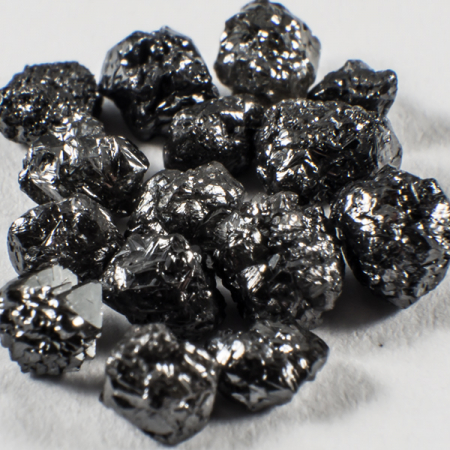 15 Stück Schwarze Rohdiamanten mit 1.53 Ct