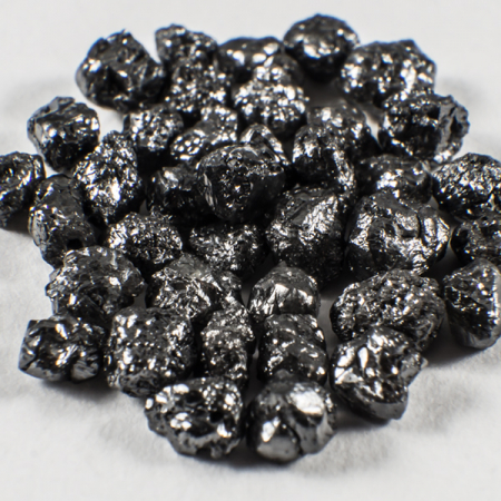 38 Stück Schwarze Rohdiamanten mit 3.97 Ct