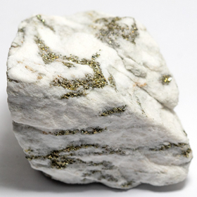 Zuckerdolomit mit Pyrit mit 111 g