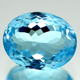 Topas in Swiss Blue mit 12.66 Ct