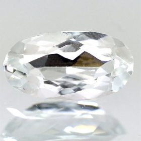 Aquamarin mit 12 x 6.5 mm, unbehandelt