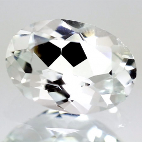 Aquamarin mit 12 x 8 mm, unbehandelt