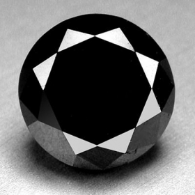 Schwarzer Diamant mit 1.1 - 1.2 mm
